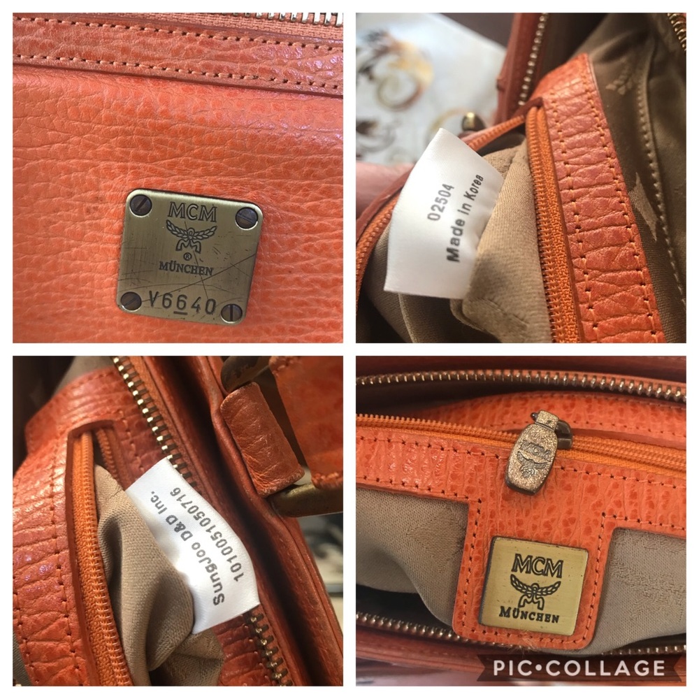 Moving sale! MCM leather canvas fabric handbag - Picture 2 of 8
